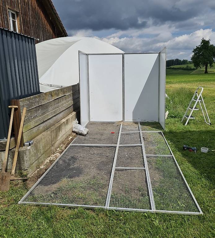 Voliere Papagei 4x2x2m