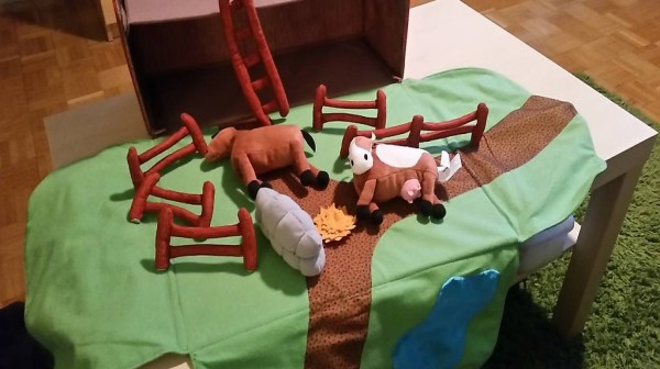 Bauernhof Klappkoffer farm