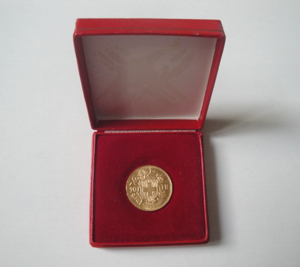goldvreneli von 1899 mit box