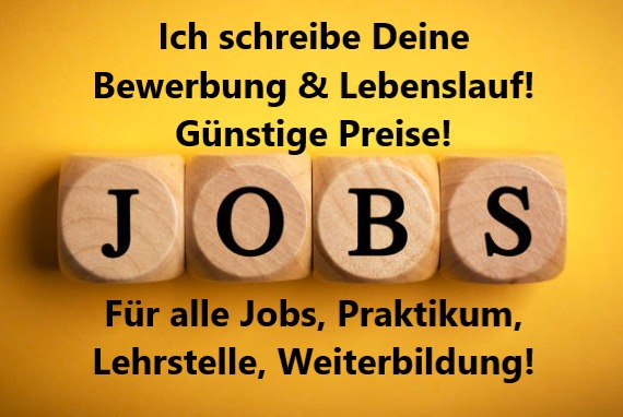 ich schreibe deine profi-bewerbung & lebenslauf