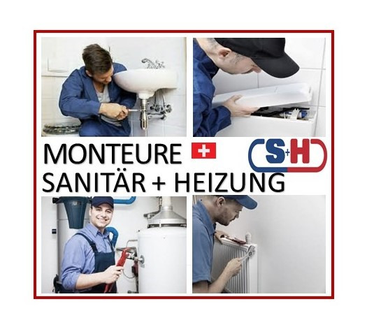 3 Sanitär-/Heizungsmonteure (CH-Kt. Bern) - per sofort/n.V.