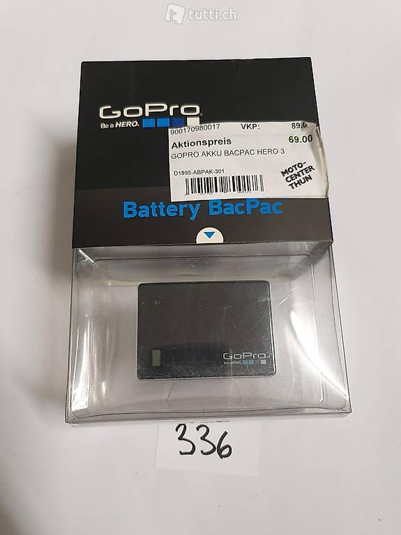  GOPRO Akku BacPac Hero3
