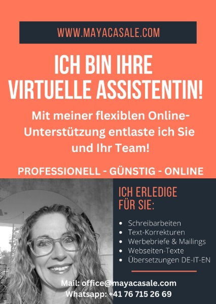 Ich bin Ihre virtuelle Online-Assistentin