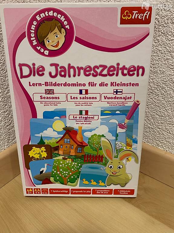 Spieleset Bilderdomino Die vier Jahreszeiten Holzbauernhof