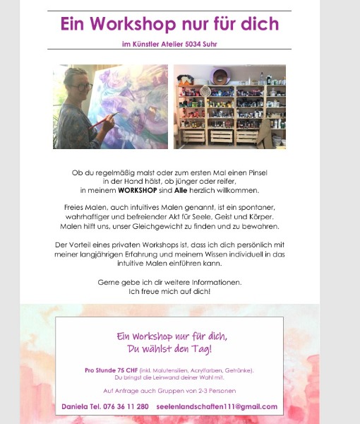 Ein Mal-Workshop nur für dich